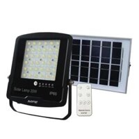 Đèn LED pha năng lượng mặt trời 30W sáng vàng, tấm pin 9Wp MPE SFLD-30V