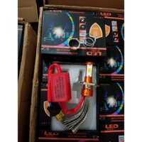 đèn led pha siêu sáng 3 mặt hàng loại 1 công xuất 40w gắng nhiều dòng xe máy,