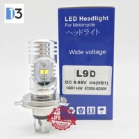 Đèn Led Pha Xe Máy Siêu Sáng L9D/L9E Đuôi Chuẩn H4 và HS1 Phù Hợp Cho Nhiều Dòng Xe