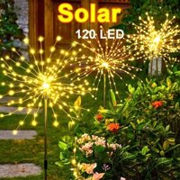 Đèn LED PHÁO HOA Năng Lượng Mặt Trời Hình Bồ Công Anh Cho Sân Vườn,cảm biến ánh sáng tạo nhiều kiểu dáng trang trí tết