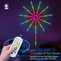 Đèn LED pháo hoa thông minh Bluetooth ngoài trời, Đèn LED lấp lánh, Đèn LED bắn pháo hoa ngoài trời cao, Đồng bộ Mic với hiệu ứng phóng pháo hoa Điều khiển từ xa & ứng dụng YR0402