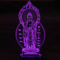 Đèn Led Phật An Lạc, Tượng Phật Thích Ca, Đèn Phật A Di Đà, Đèn Thờ Đức Phật Để Bàn, Trang Trí Xe