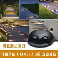 Đèn LED phát sáng bên hông cho rùa, không có lỗ, chống nước, đèn chiếu sáng rùa trong suốt ngoài trời, đèn lối đi, sân trong KHQ8