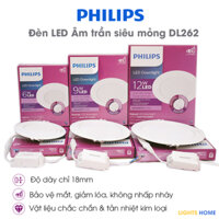 Đèn LED PHILIPS Âm trần Siêu Mỏng DL262 - [HÀNG CHÍNH HÃNG] - Siêu mỏng, phù hợp với thiết kế trần thạch cao thấp