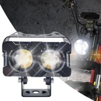Đèn LED phụ trợ xe máy Đèn pha xe máy siêu sáng Đèn lái xe chống nước Phụ trợ đôi huebasevn