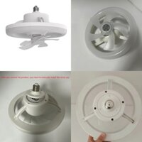 Đèn led qj 48w e27 quạt trần có điều khiển từ xa ac86v-265v cho nhà bếp phòng ngủ