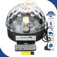 Đèn LED Quả Cầu Trang Trí 7 Màu Cảm Biến Nhạc ,Xoay 360 Độ .có nhạc