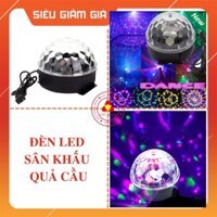 Đèn Led Quả Cầu Xoay pha lê 7 Màu - Đèn Led Sân Khấu - Đèn Led karaoke