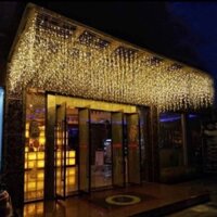 Đèn led rèm mành rủ 6m,12m có hiệu ứng nháy hoạc dừng,pi8 chống nước điểm xanh