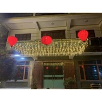 Đèn Led Rèm Mành Rủ Dài 8m Không - Nháy Led Trang Trí