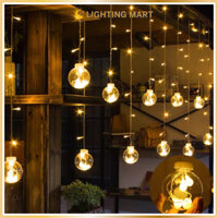 Đèn Led rèm nháy bóng tròn trang trí giáng sinh, trang trí ngày lễ tết