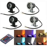 Đèn LED RGB chống nước Đèn lũ dưới nước Đài phun nước Bể bơi Ao Bể cá Đèn chiếu sáng sân vườn ngoài trời AC DC 12V 85-265V 10W 15W