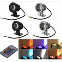Đèn Led RGB US EU 85-265V Lũ Dưới Nước Bóng Đèn 5W Đèn Pha Bể Bơi 10W Sân Vườn Đèn Ngoài Trời Cắm Cho Cảnh Quan Chống Thấm Nước