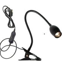 Đèn Led rọi đế kẹp Kim loại 3W, Đèn đọc sách đầu giường, Đèn ngủ, Đèn soi tranh trang trí