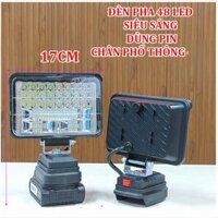 Đèn LED sạc pin chiếu sáng đa năng chân pin phổ thông
