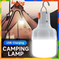 Đèn LED sạc USB ngoài trời Bóng đèn 60W Đèn khẩn cấp Móc cắm trại Câu cá Đèn lồng di động Đèn ngủ