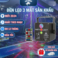 Đèn Led sân khấu 3 mắt thế hệ mới nháy theo nhạc dành cho sân khấu, phòng hát, phòng bay, karaoke gia đình