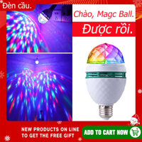 Đèn Led sân khấu vũ trường karaoke nhiều màu RGB 3w cầu pha lê xoay tròn trang trí