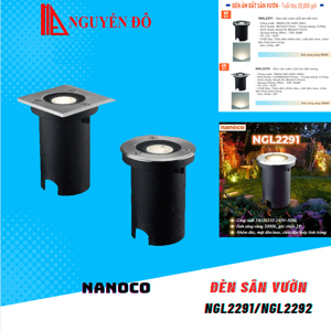 Đèn LED sân vườn NGL2292 Nanoco