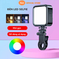Đèn Led Selfie Kẹp Điện Thoại Tích Điện Điều Chỉnh 3 Màu Ánh Sáng