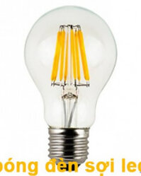 Đèn led sợi dây tóc bóng thủy tinh ánh sáng vàng truyền thống