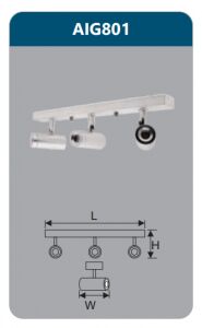 Đèn led soi gương 9w AIG801