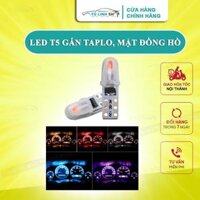 Đèn Led T5 Gắn Thay Thế Demi Xe Máy, Mặt Đồng Hồ Ô Tô T5 COB Silicone DC 12V - Xanh lam