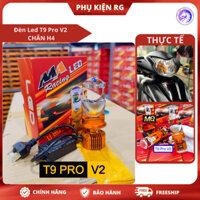 Đèn led T9 Pro V2 chính hãng MA Racing 60W, bi cầu T9 Pro gắn chóa zin siêu sáng, không chói mắt