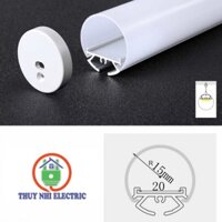 Đèn LED thanh nhôm định hình tròn phi 30 treo trần (Cây 1 mét)