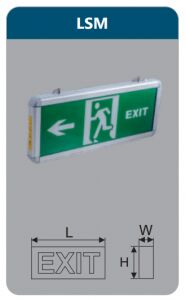 Đèn led thoát hiểm 2w LSM