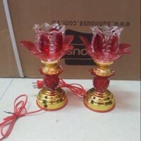 Đèn LED thuỷ tinh hoa sen (23cm)
