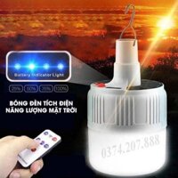 Đèn LED tích điện-Đèn năng lượng mặt trời công suất 100W -5 chế độ sáng-có điều khiển từ xa [Den Led]