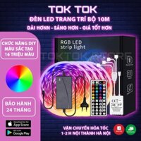 Đèn Led TikTok Trang Trí DIY đổi 16 Triệu Màu, Combo 10M Dây Led Phát Sáng Siêu Tiện Lợi Hỗ Trợ Trang Trí Nhà Cửa