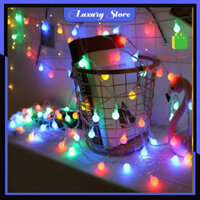 Đèn Led Trang Trí Bóng Tròn Chớp Nháy Bóng Trang Trí Noel Lễ Tết - Hàng chính hãng - 3m - 20 bóng - Nhiều màu