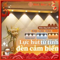Đèn led trang trí điều chỉnh độ sáng đèn cảm ứng tủ quần áo nhà bếp đèn led sạc pin đèn led vàng đèn tủ quần áo
