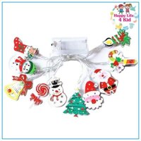 Đèn led trang trí Noel, dây đèn led trang trí giáng sinh họa tiết dễ thương - Happy Life 4Kid
