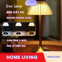 Đèn LED Trang Trí Phòng Ngủ Automatik, Đèn Ngủ Decor Để Bàn Chill 3D Phòng Khách Dùng Pin Livestream 3 Màu Không Dây