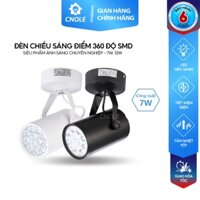 Đèn led trang trí rọi ray 7W CNOLE SMD đèn rọi tranh soi tranh rọi bể cá vỏ đen - trắng ánh sáng vàng - trắng