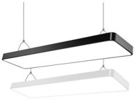 Đèn LED treo thả trần văn phòng dài 1m2 ánh sáng vàng 3000K