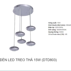 Đèn led treo trần Duhal DTD803 - 15W