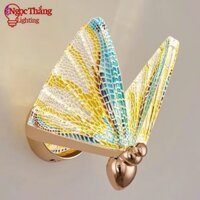 Đèn Led treo tường gắn tường hình bướm trang trí phòng ngủ phòng khách cầu thang 8W Led 3 chế độ màu VPL110 Ngọc Thắng