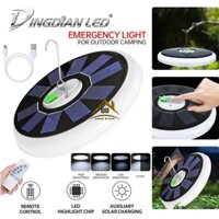 Đèn LED treo V2 năng lượng mặt trời  siêu sáng, kháng nước IP65, có remote điều khiển từ xa, kết hợp sạc điện thoại