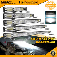Đèn LED trợ sáng 30cm 50cm 78cm 99cm 2 tầng siêu sáng ôtô xe máy 12" Thanh đèn 12D cho xe 4wd  xe tải xe máy 20" 32" 40"