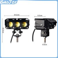 Đèn LED trợ sáng 4 mắt bi cầu 3 chế độ pha trắng - cos vàng siêu sáng dùng chung điện áp 12/24v cho ô tô -xe tải -xe máy