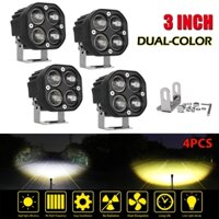 Đèn led trợ sáng bi cầu mini cốt vàng pha trắng.Tặng công tắc