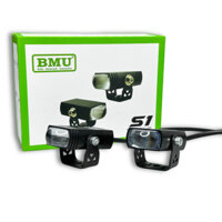 Đèn LED Trợ Sáng Bi Cầu S1 BMU - Cos Vàng Pha Trắng Thân Dẹt Lắp Oto, Xe Máy Chống Nước IP67