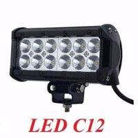 Đèn Led Trợ Sáng C12  2 Tầng 12 bóng led trắng hay vàng