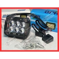 Đèn led trợ sáng HJG L6 (6 tim) vuông Winner, Exciter, Sirius, Future Fi 125, Wave Rs, Airblade 110/125