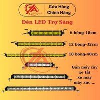 Đèn Led trợ sáng thanh Bar chiếu sương mù gắn máy gặt, xe tải, ô tô điện áp 12-65V ánh sáng trắng và vàng