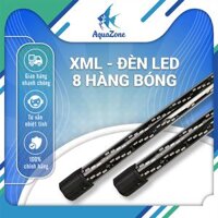 Đèn led tròn 8 hàng bóng XML đỏ trắng vàng dành cho cá rồng, cá Koi siêu sáng, siêu thực